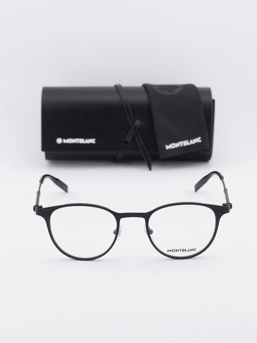 Montblanc MB0095O 001 Square Eyeglasses 48mm –  Black